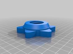 Star Nut / Grip For Dumbbell 3D Printer Model