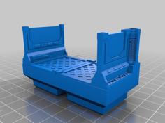 Basic Infested Spaceport Hallway 03 (Dungeon Blocks Compatible) 3D Printer Model