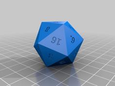 Dice 3D Printer Model