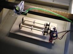 Laser Cut Low-Cost Rotary For Laser Engraver