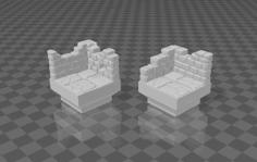 Basic Ruins Corners (Dungeon Blocks Compatible) 3D Printer Model