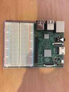 Raspberry Pi 2 + Breadboard Combination Tray 3D Printer Model