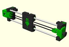 GREEN MAMBA V1.3/V2.0 X Axis 3D Printer Model