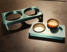 Tiny Animal Feeder Trays 3D Printer Model