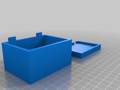 Just A Simple Box With Snap In Hinges. 3D Printer Model