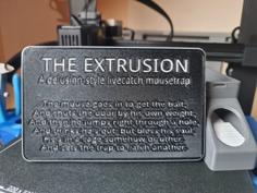 Delusion Lid (The Extrusion) 3D Printer Model