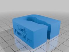 Euro Lock Holder 3D Printer Model