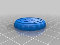 Incredible Hulk Bottlecap 3D Printer Model