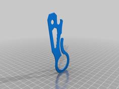 Keychain Multitool 3D Printer Model