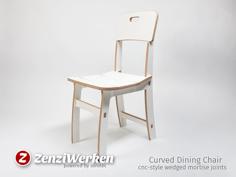 Laser Cut Curved Dining Chair Cnc