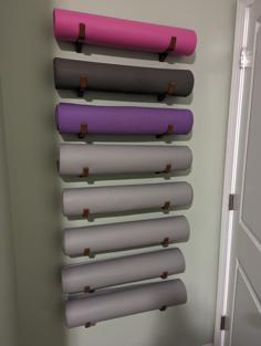 Yoga Mat Wall Hook 3D Printer Model