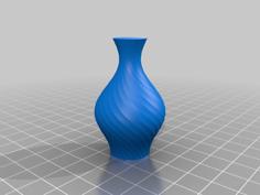 Simple Vase With Spun Facets 3D Printer Model