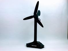 Éolienne Axiale à But Ludique Et éducatif – Fan Wheel 3D Printer Model