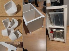 Ikea KALLAX Feet ( No Glue ) 3D Printer Model