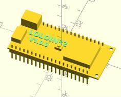 WEMOS LOLIN32 V1.0.0 – OpenSCAD Model 3D Printer Model