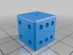 D6 Dice 3D Printer Model