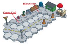 Hex Terrain City Set 3 3D Printer Model