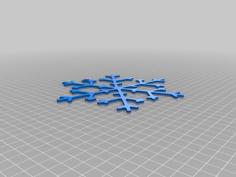 Snow Flake 3D Printer Model