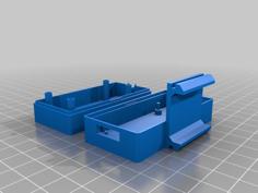 Parametric 5V Mechanical Relay Case With Rail Insert 3D Printer Model