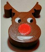 Reindeer Face Ornament 3D Printer Model