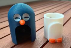 Penguin Container For Pills 3D Printer Model