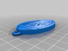 Denver Broncos Football Keychain 3D Printer Model