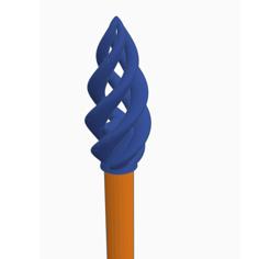 Spiral Pencil Topper 3D Printer Model