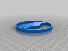 Batman Logo For Universal Chest Ring 3D Printer Model