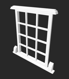 Window For Dollhouse 3D Printer Model