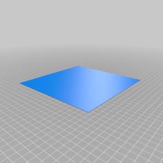 Bed Leveling Square Plate Test 3D Printer Model