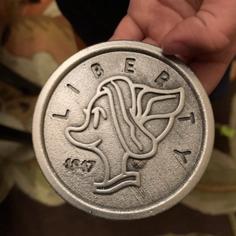 Scrooge McDuck’s Lucky Number One Dime 3D Printer Model