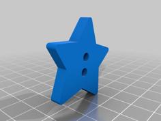 Mad Moxxi Star Button 3D Printer Model