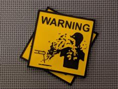 Warning Sign 3D Printer Model