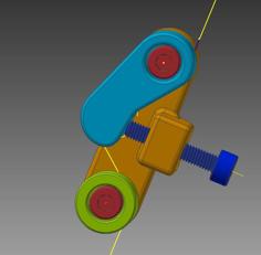 String Or Spectra Line Tensioner – Pivot Style 3D Printer Model