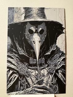 Steampunk Plague Doctor – Hueforge Print 3D Printer Model