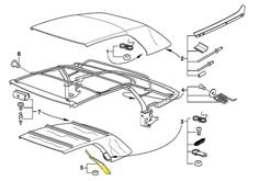 E36 Soft Top A Pillar 3D Printer Model