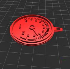 Boost Gauge Keyring 3D Printer Model