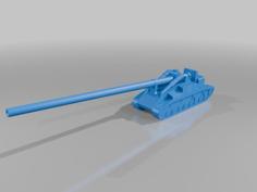 2B1 Oka 420mm Self Propelled Nuclear Mortar 3D Printer Model