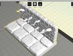 Tentacles OpenForge 2×4 Dungeon Wall 3D Printer Model