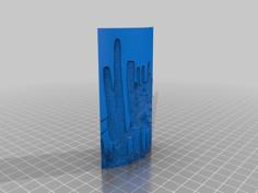 Cristate (or Crested) Saguaro Nightlight And Lithopane 3D Printer Model