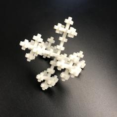 3D Vicsek Fractal Cross 3D Printer Model