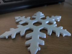 Snow Flake Ornament 3D Printer Model