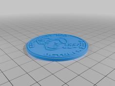 Pokemon Go Community Day #93 Coin – Sewaddle 3D Printer Model