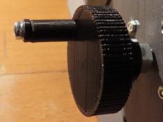 Knurled Handwheel With A Crank 3D Printer Model