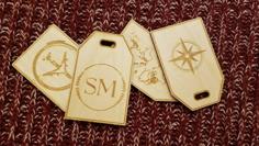 Laser Cut Luggage Tags