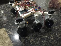 6 Wheel Rover – Rocker Bogie 3D Printer Model