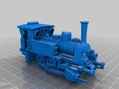 Steam Locomotive T3 H0 Color 3D Printer Model