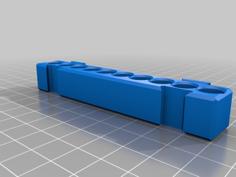 Battery Holder For Drawers (modular, Parametric) 3D Printer Model