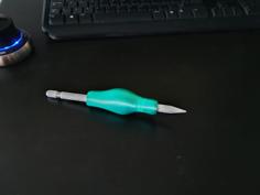 Apple Pencil Ergonomic Grip RH 3D Printer Model