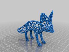 Voronoi Fennec Fox 3D Printer Model